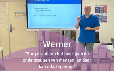 Een kijkje in de wereld van Werner: Onze docent welzijn